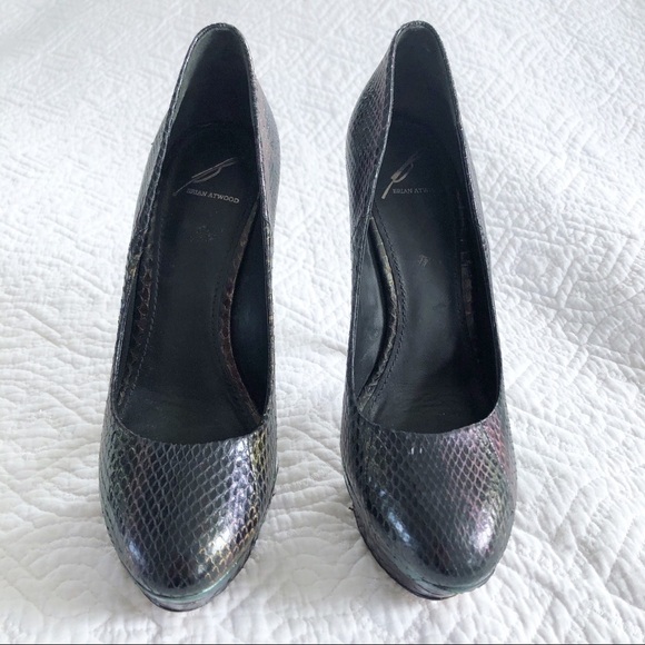 Brian Atwood Ferguson Iridescent Snake Ski… - Picture 2 of 13